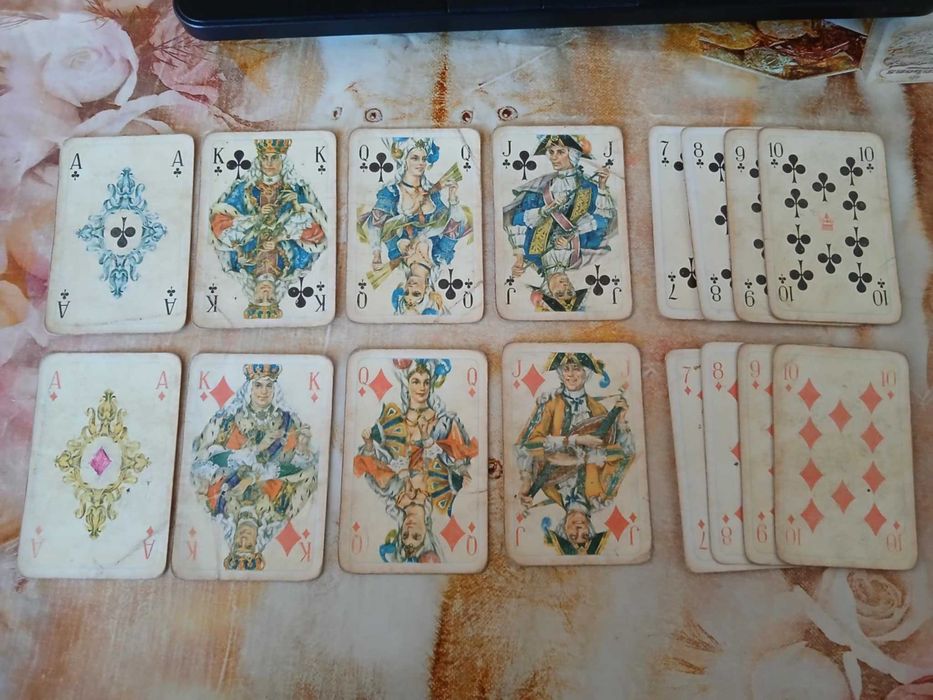 Стари немски карти за игра ROKOKO 160, оригинал COEUR DDR