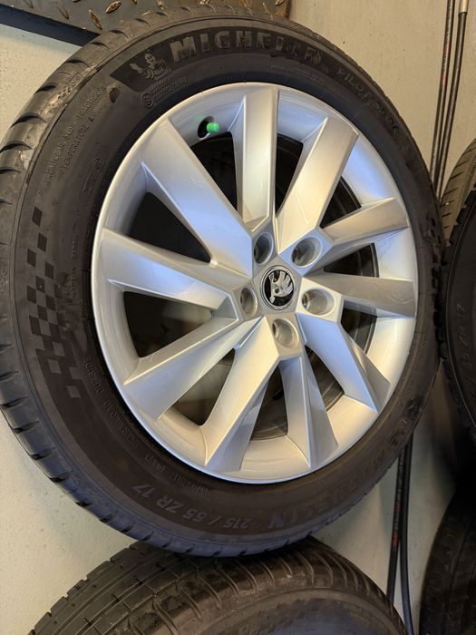 Jante Originale Skoda VW R17 echipate vara Michelin ca noi 2025