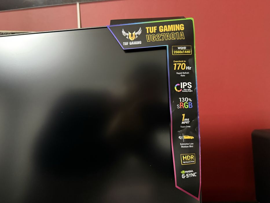 Monitor Gaming LED IPS ASUS TUF 27", 144Hz, 1ms, 1440p