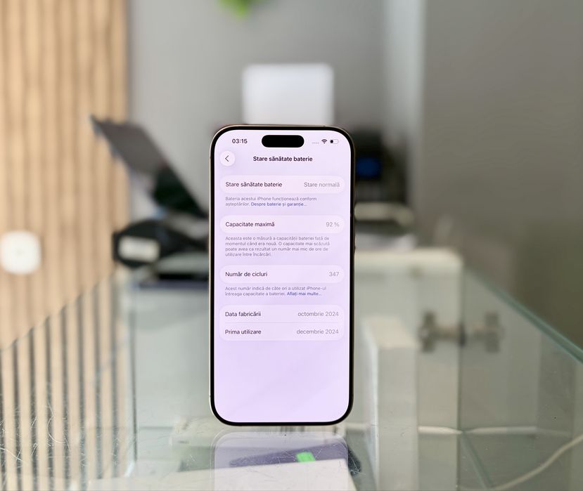 **ATS GSM**ID66150 iPhone 16 Pro 128GB Desert/Baterie92%/F+G