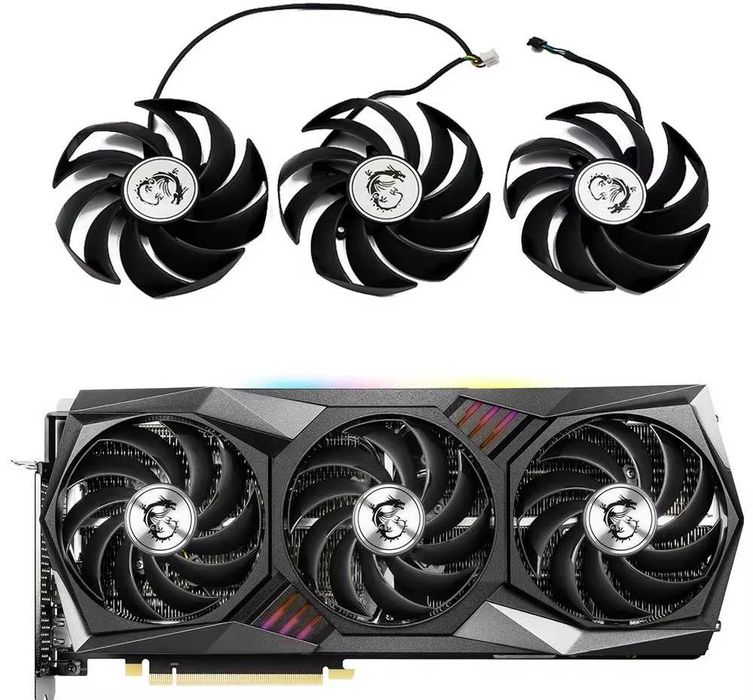 Вентилатори за видео карта MSI RTX 3050, 3060 Ti 3070 Ti 3080, 3090