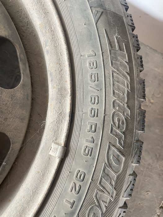 Метални джанти 15ки с гуми за VW голф