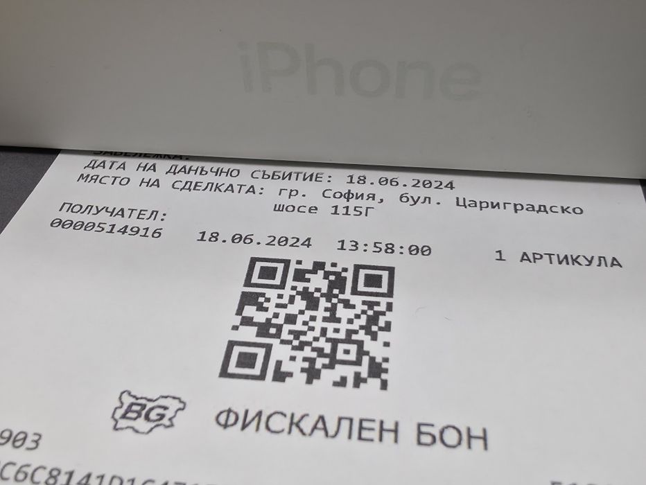 128GB iPhone 15 Ozone Гаранция 2026г. Green / Зелен
