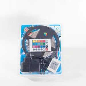 Banda led rgb 5m, transformator, telecomanda