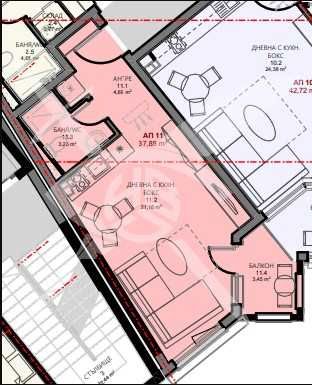 Продава се Едностаен апартамент в Поморие - 37 кв.м за 2293 €/кв.м - Снимка #1