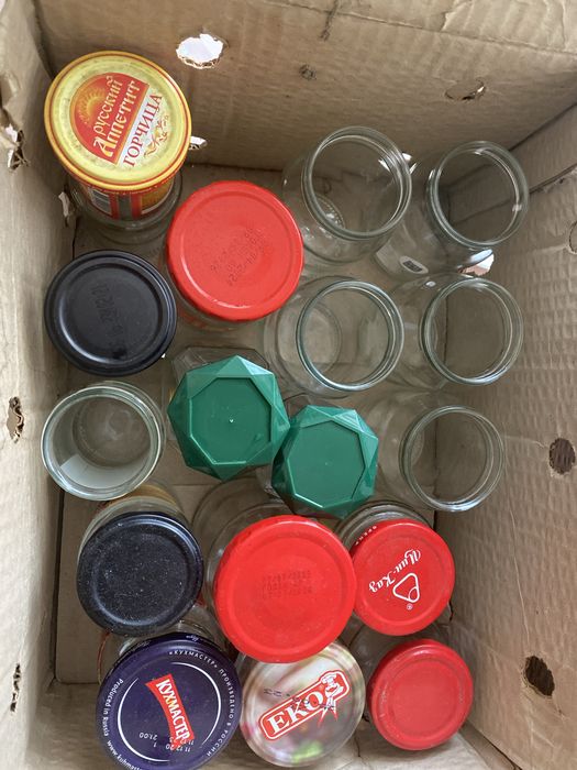 Банки стекло от майонеза, сока, разные