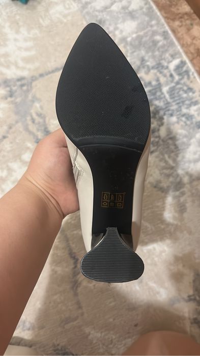 Кожаные ботильоны