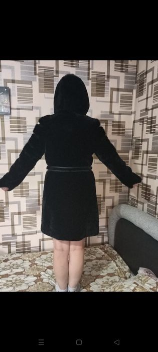 Шуба мутон с норкой 90000