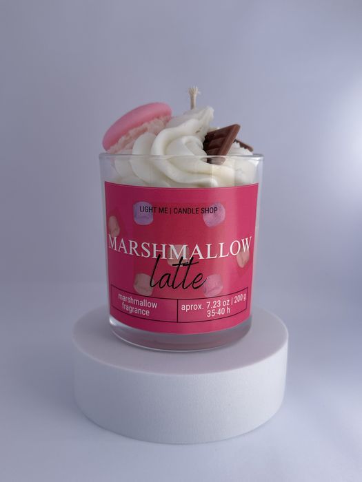 Lumânari parfumate din ceară de soia, Candle Latte, Light Me, 200g