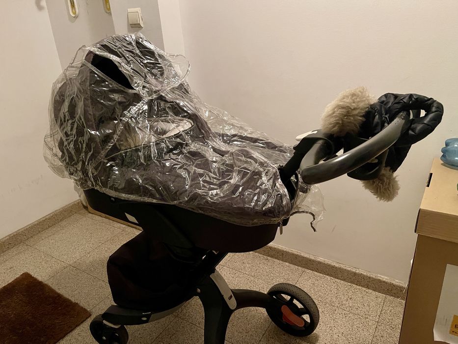 Stokke Xplory V6 cu cam toate accesoriile :) carucior kit iarna ploaie