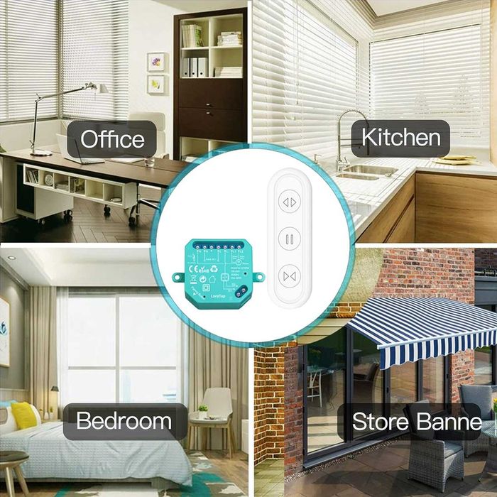 Модул за ролетни щори LoraTap,Безжично дистанционно управление 868MH