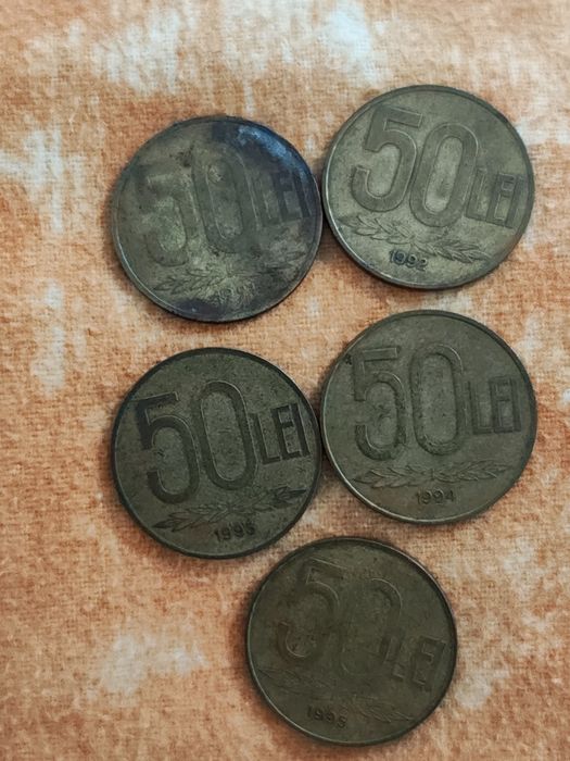 Lot bani/monede vechi românești+one penny 1983/1984