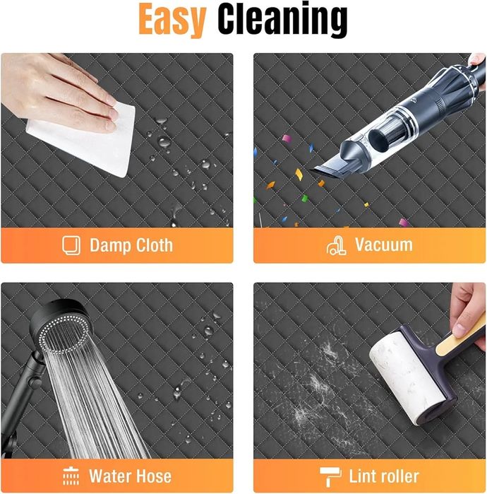 Усилено покривало/ легло/ за задна седалка за куче с твърдо дъно (XXL)