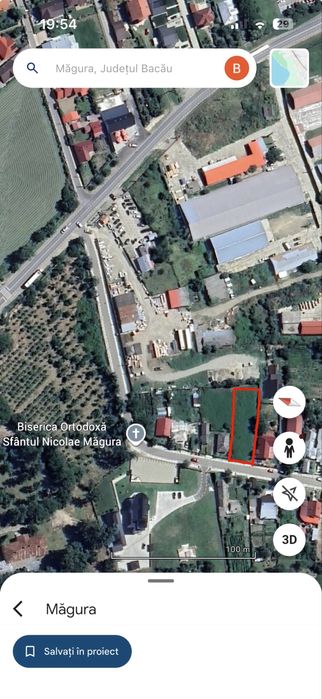 Teren 800 mp intravilan Magura-proprietar