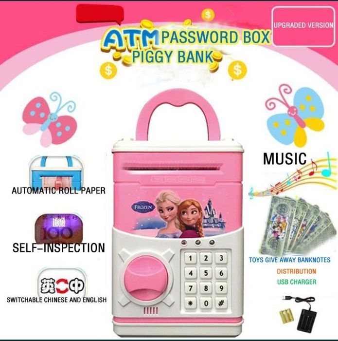 Электронная копилка сейф Миньоны, Helo kitty