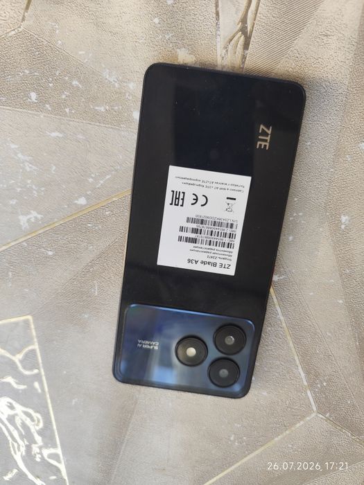 Продам ZTE Blade A36 Black 64 ГБ.