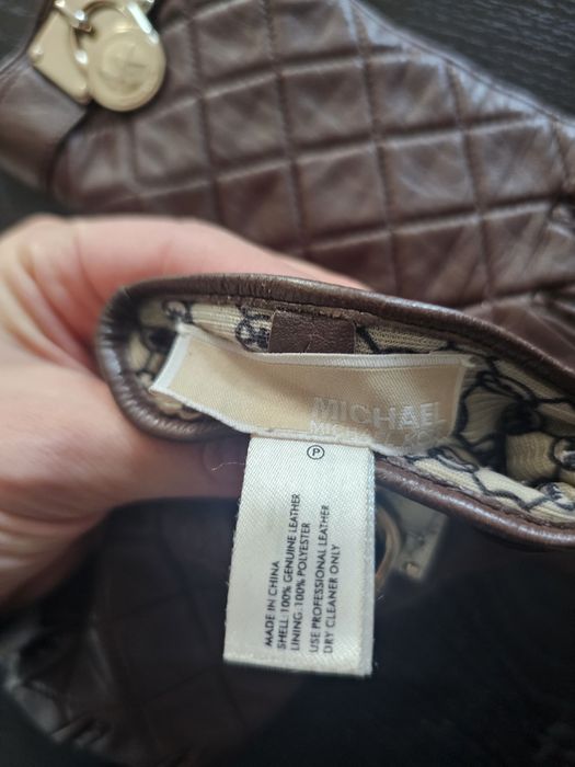 Кожени ръкавици Michael Kors кафеви
