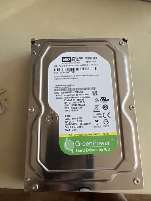 Хард Диск WD 10EURX. 1TB