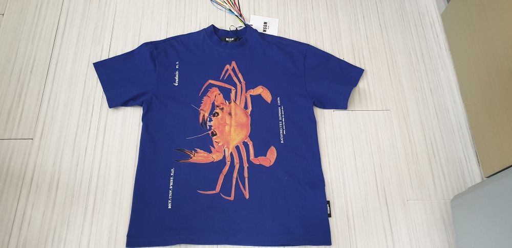 MSGM Milano Oversize Cotton Mens Size M НОВО! ОРИГИНАЛ! Мъжка Тениска!