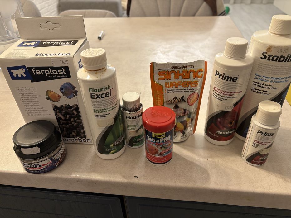 Аквариум Fluval Flex 57 +помпа+нагревател+препарати+ рибки