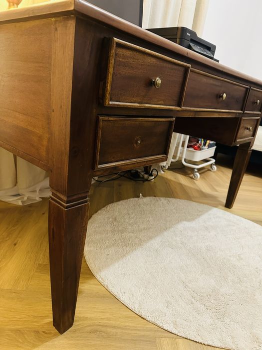 Birou vintange  ,stil french , lemn masiv  de nuc