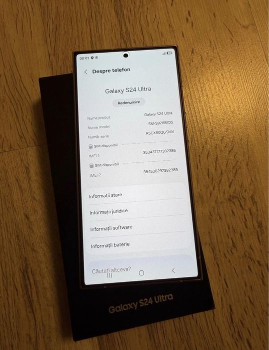 Vând s-au schimb Samsung Galaxy S24 Ultra 5G Titanium Yellow 256GB