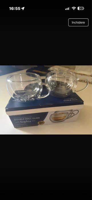 Cani transparente duble cafe latte