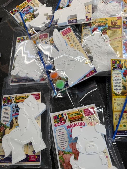 Set Handmade de Pictat pentru Copii – Figurine din Ipsos + Culori + Pensulă