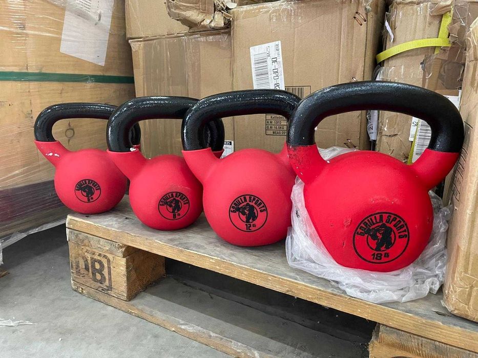Kettlebell de fier/acoperit cu cauciuc: diferite KG