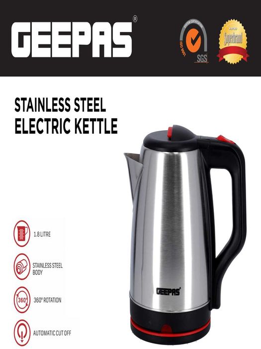 Электрический чайники, металлический Geepas GK38044