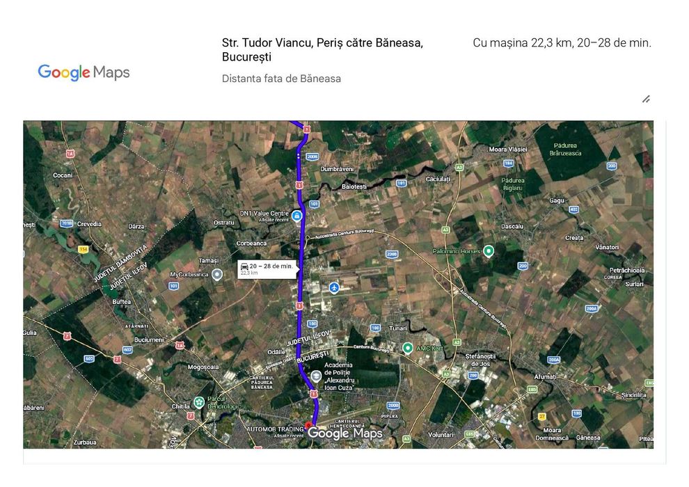 Teren intravilan construibil - 5899 mp, situat în Periș - Cocioc