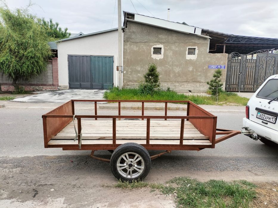 Прицеп самодельно, весит 1 тон
