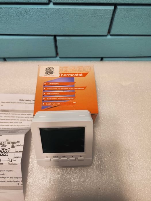 Електронен термостат, 5A Програмен термостат с LCD дисплей