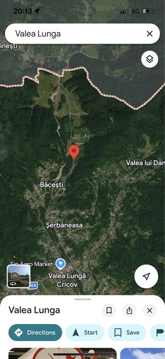 Vand teren intravilan 1200 mp, la marginea padurii, Valea Lunga (DJ710
