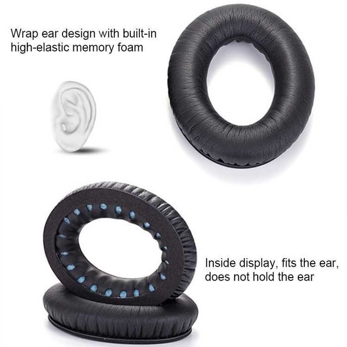 Set 2 bureti pentru casti Bose QuietComfort 45 35 II 35 / QC45 QC35 II QC35 QC25 QC15 QC2 AE2, AE2i AE2w, SoundTrue 1/2, SoundLink 1/2, Over-Ear