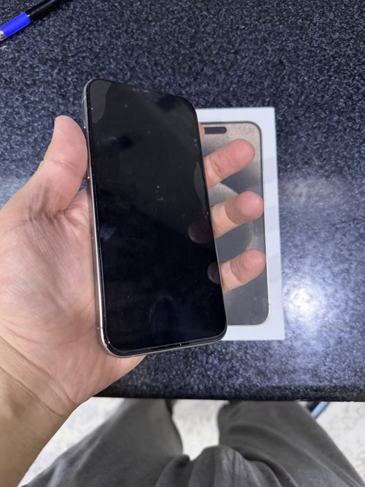 iphone 15 pro max pamit 256 g holati ideal karopka dak bor 85%