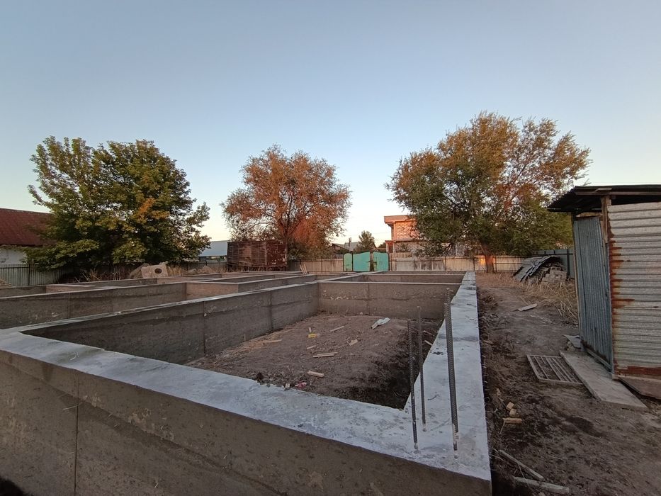 Заливка фундамента