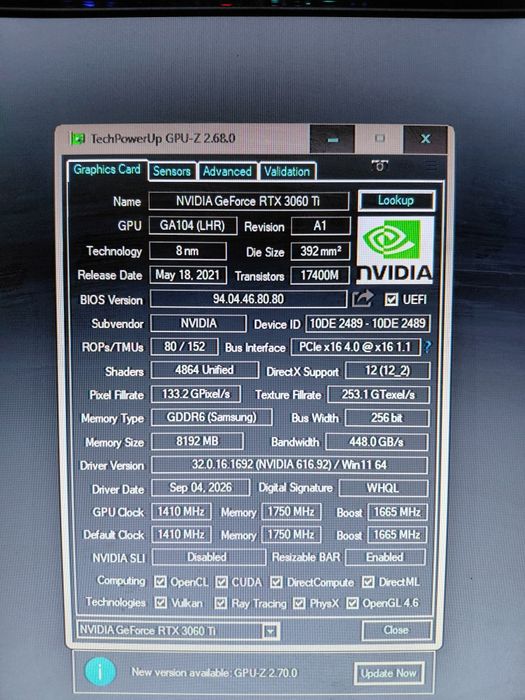 Игровой ПК RTX 3060TI core i3 12100