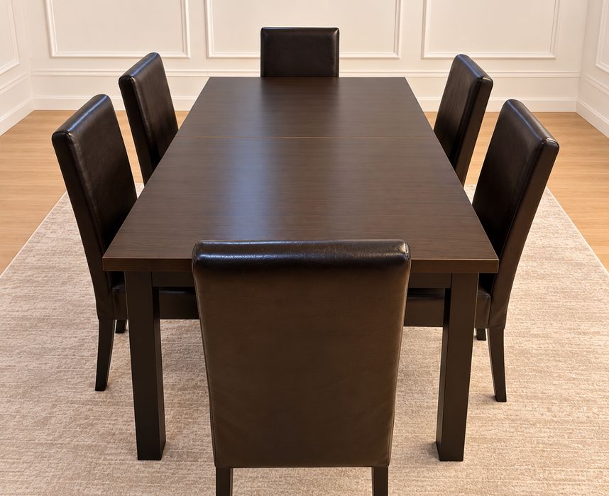 Set dining - masă extensibila + 6 scaune