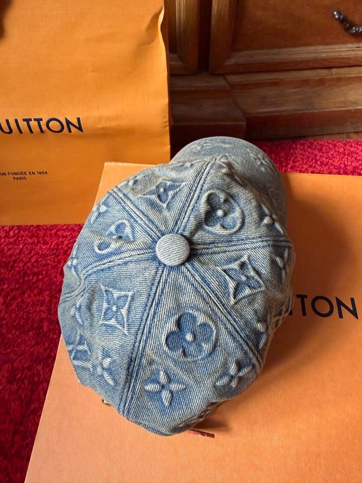 Sapca originala Louis Vuitton Monogram Washed Denim