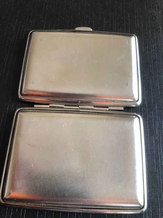 Метална табакера V.H. (Von Hofe) Made in Germany,  компактна 14 цигари