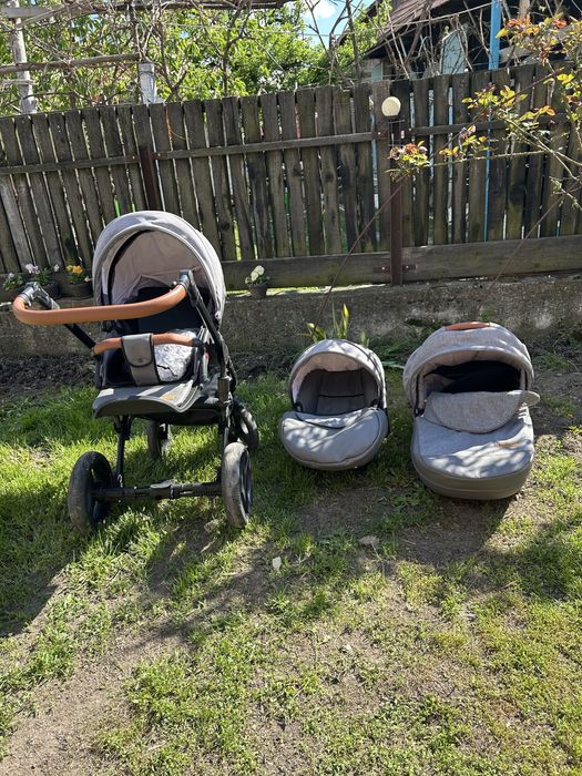 Vand carucior krausman 3 în 1 grey lux