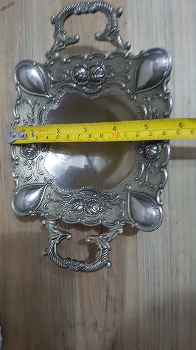 Посребрен к-т,антикварни предмети от Италия.