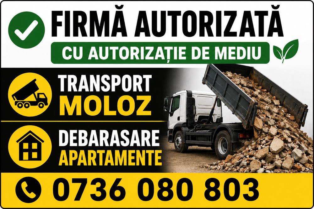 Transport moloz debarasam orice