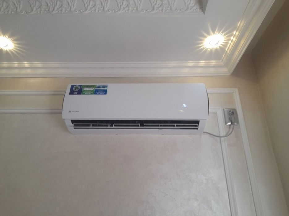 Установка кондиционеров первый этап