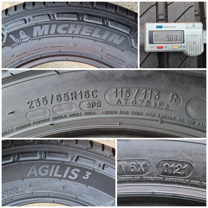 O bucată 235/65 R16C vară - una Michelin Continental Pirelli Hankook