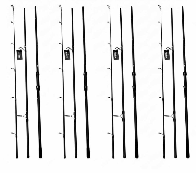 SET 4 Lansete carbon PROFL Legend Carp 3,60 METRI DIN 3 BUCATI 3,75 lb