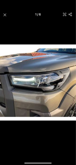 sticla far toyota hilux 2018-2024