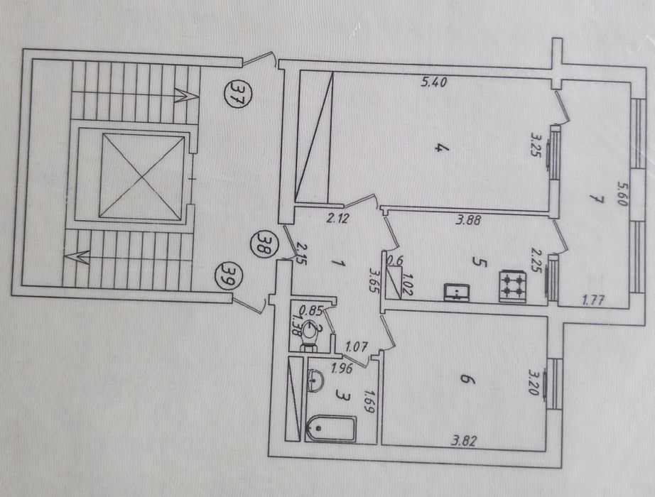 2х комнатная квартира
