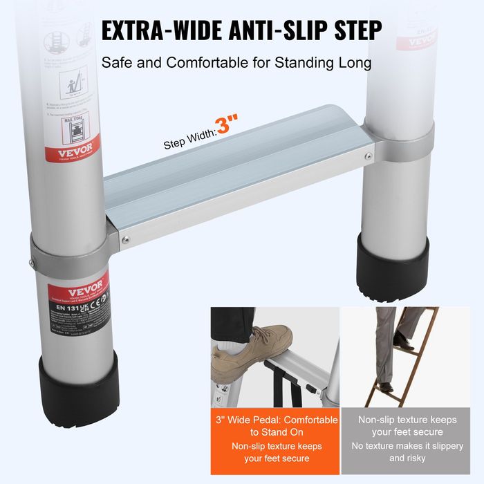 Scara Telescopica Aluminiu 6.18m Rezistenta 190kg Compacta